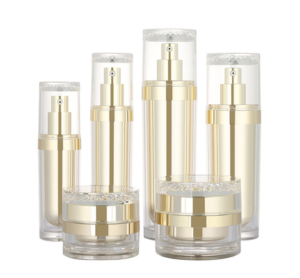 30ml 50ml 100ml 120ml প্লাস্টিক এক্রাইলিক বিউটি মেকআপ কসমেটিক লোশন বোতল 50g বিলাসবহুল ক্রিম পাত্রে স্কিনকেয়ার সেট