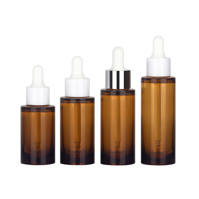 OEM ODM 50ml কসমেটিক ড্রপার বোতল অ্যাম্বার এসেনশিয়াল অয়েল বোতল প্যাকেজিং