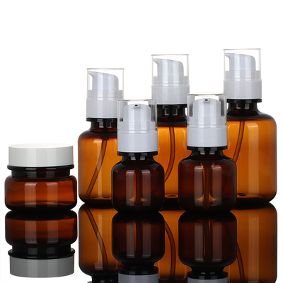 PET কসমেটিক প্যাকেজিং সেট 90ml 130ml 160ml রিসাইকেবল লিকপ্রুফ