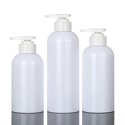 350ml প্লাস্টিক রিসাইক্লিং স্কিনকেয়ার কন্টেইনার পাইকারি 500ml অনন্য আকৃতির শ্যাম্পু বোতল পাম্প সহ