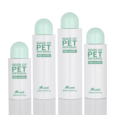 OEM লোশন প্লাস্টিক স্ক্রু ক্যাপ বোতল PET 150ml 300ml কসমেটিক অবকাশ প্যাকেজ