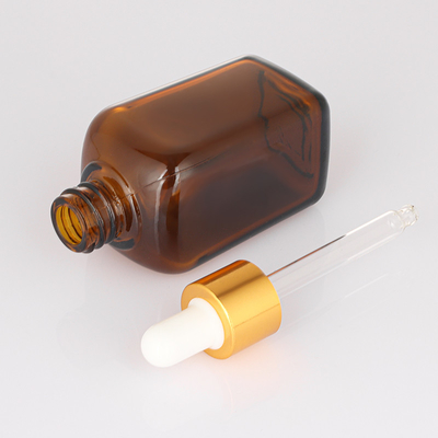50ml ড্রপার খালি সিরাম কন্টেইনার কসমেটিক হেয়ার অয়েল কাস্টম লোগো গ্লাস সিরাম বোতল