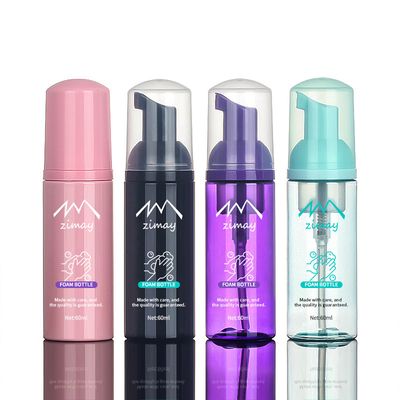 60ml কসমেটিক ফোম বোতল ফেসিয়াল ক্লিনজার ফোম পাম্প ডিসপেনসার বোতল