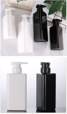 পাইকারি 100ml 200ml 300ml ত্রিভুজ আকৃতি রিসাইকেল প্লাস্টিক পোষা লোশন কন্টেইনার কালো বায়ুহীন পাম্প 500ml শ্যাম্পু বোতল
