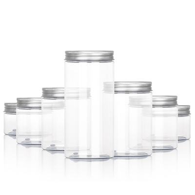 প্রসাধনী PET উপাদান বায়ুরোধী জন্য lids সঙ্গে 8oz ছোট পাত্রে