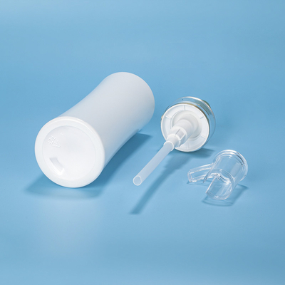 350ml 400ml 500ml OEM বৃত্তাকার আকৃতির প্লাস্টিক সেলুন শ্যাম্পু এয়ারলেস বডি পাম্প প্যাকেজিং প্লাস্টিকের বোতল