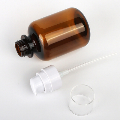 ODM কসমেটিক প্যাকেজিং সেট, 60ml 90ml 130ml অ্যাম্বার প্লাস্টিক কসমেটিক জার