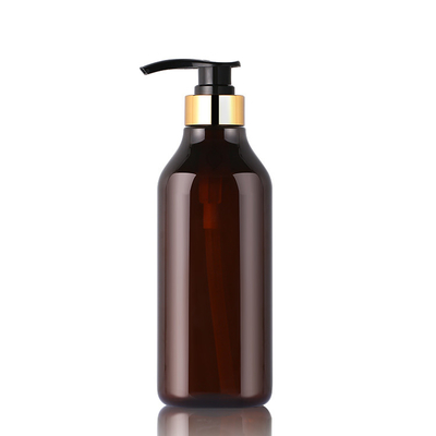 লাক্সারি অ্যাম্বার 200ml 300ml 400ml 1000ml বোস্টন বডি লোশন কসমেটিক ইউনিক শ্যাম্পুর বোতল সোনার টপ