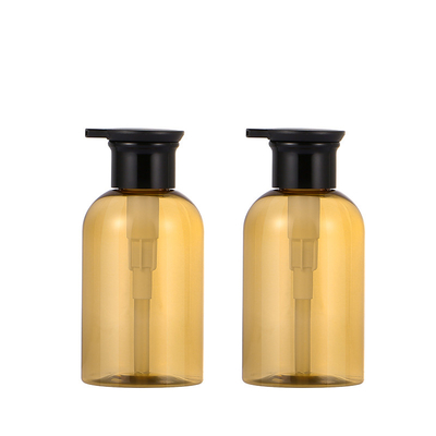 500ml লোশন পাম্প বোতল 67mm প্রস্থ অ্যাম্বার রঙ মাল্টি ব্যবহার